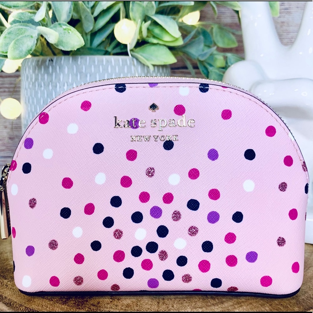 Kate Spade Staci Confetti Dot Dome Cosmetic Case